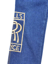 1970s Rolls Royce Embroidered Denim Bottom arcadeshops.com