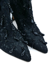 Manolo Blahnik Beaded Lace Booties, 40 Accessory arcadeshops.com