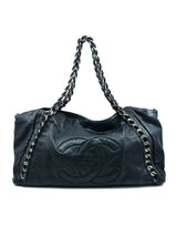 Chanel Glazed Calfskin East West Modern Chain Tote Accessory arcadeshops.com