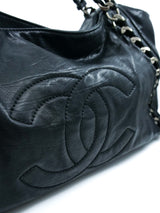 Chanel Glazed Calfskin East West Modern Chain Tote Accessory arcadeshops.com