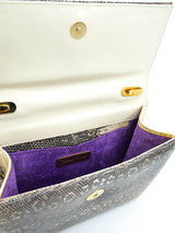 Darby Scott Lizard Skin Amethyst Handle Bag Accessory arcadeshops.com