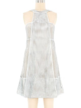 2007 Fendi Perforated Metallic Leather Dress Dress arcadeshops.com