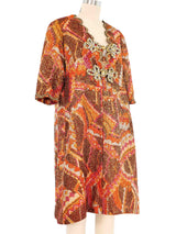 1960s Oscar de la Renta Lame Cocktail Dress Dress arcadeshops.com