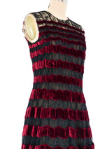 Oscar de la Renta Chevron Lace Dress Dress arcadeshops.com