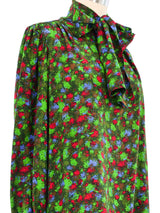 Yves Saint Laurent Scarf Tied Blouse Top arcadeshops.com