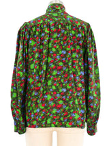 Yves Saint Laurent Scarf Tied Blouse Top arcadeshops.com