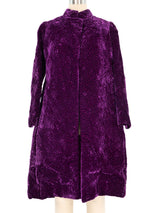 Donald Brooks Quilted Velvet Coat Outerwear arcadeshops.com