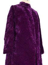 Donald Brooks Quilted Velvet Coat Outerwear arcadeshops.com