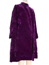Donald Brooks Quilted Velvet Coat Outerwear arcadeshops.com