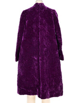 Donald Brooks Quilted Velvet Coat Outerwear arcadeshops.com