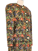 Adele Simpson Jewel Toned Brocade Suit Suit arcadeshops.com