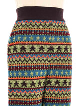 Jean Paul Gaultier Fair Isle Knit Biker Shorts Bottom arcadeshops.com