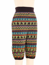 Jean Paul Gaultier Fair Isle Knit Biker Shorts Bottom arcadeshops.com