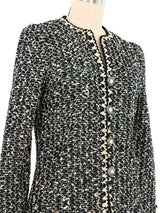 Adolfo Rhinestoned Tweed Jacket Jacket arcadeshops.com