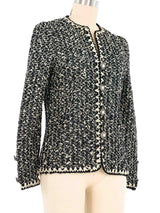 Adolfo Rhinestoned Tweed Jacket Jacket arcadeshops.com
