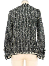 Adolfo Rhinestoned Tweed Jacket Jacket arcadeshops.com