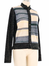 1999 Comme des Garcons Metallic Cardigan Top arcadeshops.com