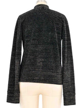 1999 Comme des Garcons Metallic Cardigan Top arcadeshops.com