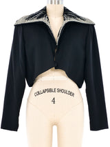 Starburst Beaded Cropped Jacket Jacket arcadeshops.com