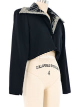 Starburst Beaded Cropped Jacket Jacket arcadeshops.com