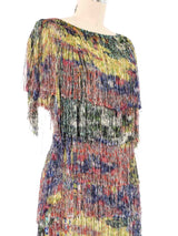 Missoni Floral Printed Fringe Dress Dress arcadeshops.com