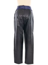 Belted Waist Leather Pants Jacket arcadeshops.com