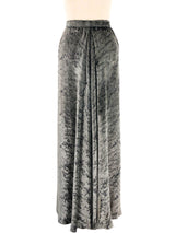 Geoffrey Beene Gunmetal Velvet and Chiffon Ensemble Suit arcadeshops.com