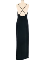 Geoffrey Beene Metallic Silver Accented Gown Ensemble Dress arcadeshops.com