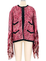 2018 Gucci Sequin Fringed Tweed Jacket Jacket arcadeshops.com