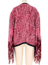 2018 Gucci Sequin Fringed Tweed Jacket Jacket arcadeshops.com