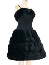 Faux Fur Accented Hoop Dress Dress arcadeshops.com