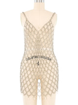 Bead Embellished Chainmail Dress Dress arcadeshops.com