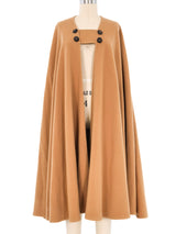 Yves Saint Laurent Wool Cape Jacket arcadeshops.com