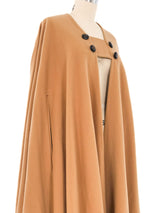 Yves Saint Laurent Wool Cape Jacket arcadeshops.com
