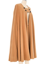 Yves Saint Laurent Wool Cape Jacket arcadeshops.com