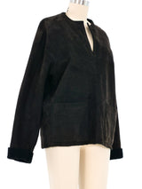 Hermes Suede Pullover Top arcadeshops.com