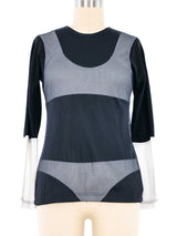 2004 Peggy Moffitt x Comme Des Garcons Bikini Trompe L'oeil Top Top arcadeshops.com