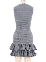 Alaia Knit Ruffle Mini Dress Dress arcadeshops.com