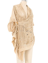 Issey Miyake Open Knit Fringe Top Top arcadeshops.com