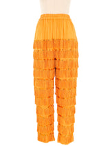 Orange Fringed Pant Bottom arcadeshops.com