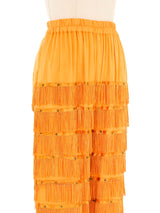 Orange Fringed Pant Bottom arcadeshops.com