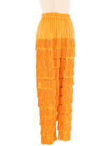 Orange Fringed Pant Bottom arcadeshops.com