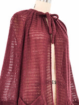 Missoni Open Weave Knit Cardigan Top arcadeshops.com