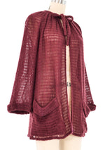 Missoni Open Weave Knit Cardigan Top arcadeshops.com