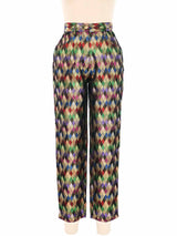 Moschino Metallic Harlequin Brocade Pants Bottom arcadeshops.com