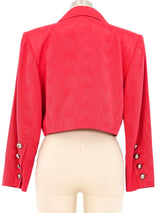 1980s Yves Saint Laurent Cropped Blazer Jacket arcadeshops.com