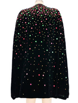 1940s Sequin Velvet Cape Outerwear arcadeshops.com