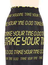 Moschino "Take Your Time" Skirt Bottom arcadeshops.com