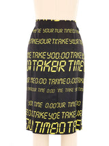 Moschino "Take Your Time" Skirt Bottom arcadeshops.com