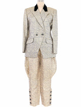 Soo Yung Lee Metallic Jodphur Suit Suit arcadeshops.com